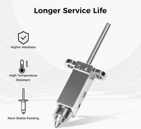 Sovol SV08 Metal Nozzle Kit Set With 0.2mm 0.4mm 0.6mm And 0.8mm Tips For SV08 T300 Upgrade For High Detail And Smoother Prints