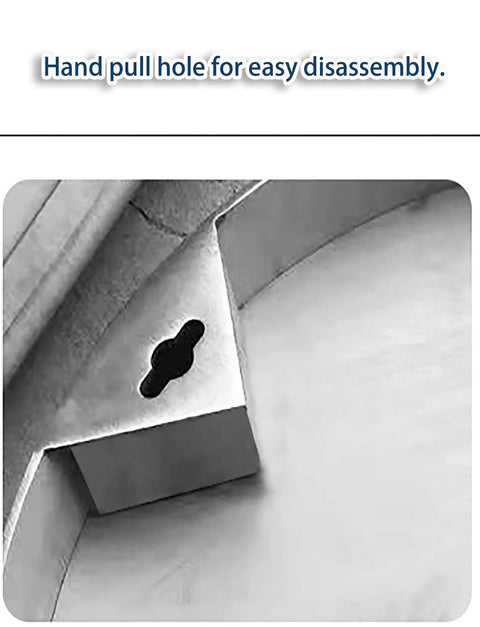 Close-up view of the Heavy Duty Removable Recessed Manhole Cover 60 Centimeter Flat Well Cover showing hand pull hole for easy access.