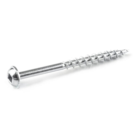 Single Zinc Pocket Hole Screw 2 Inch Coarse Thread Maxi Loc Flat Head For Woodworking And Cabinetry 50 Count Indoor Use SML C2 50