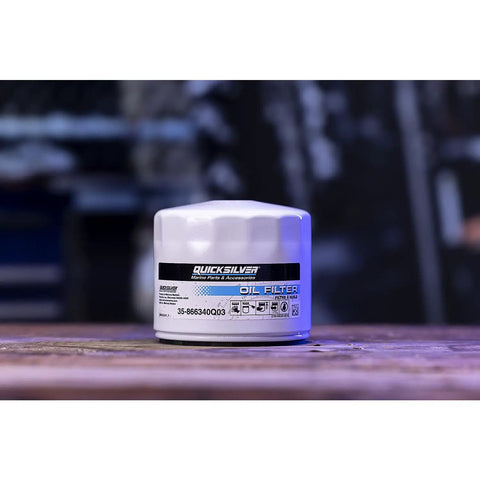 Sterndrive And Inboard Spin On Oil Filter For MerCruiser And GM Marine Engines With MPleated Media And Anti Drain Back Valve