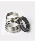 Heavy Duty 28mm Mechanical Shaft Seal With Carbon Ceramic Rings And Nbr Rubber For Water Pump Circulation Repair Super Durable Single Coil Spring showing stainless steel spring and carbon ceramic ring.