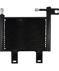 Heavy Duty Transmission Oil Cooler Perfect For Hyundai Tucson 2005-2009 Featuring 2.0L And 2.7L Engines, black metal front view