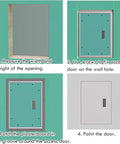 Installation guide for Slick Finish And No Sweat Setup Paintable Drywall Access Panel With Lightweight Aluminum Frame.
