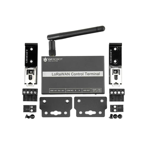 Long Range IoT Node With US 915MHz, RS485 Modbus RTU And Relay Controller, components laid out, suitable for industrial automation