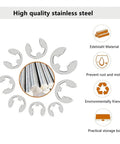 200 Pcs E Clips C Circlip Washer Kit Stainless Steel Shaft Bearing Retaining Rings Assorted 1.5 To 10 Mm External C Type Circlips display