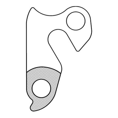 Illustration of Derailleur Hanger 38 Replacement For Bicycle Dropout Must Have Aluminum Alloy Upgrade With M8 Bolt Mounting Hardware Included