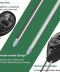 Close-up of Soil Tester Plant Meter Light Tester with double-needle design for gardening and lawn care use