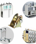 2 Inch U Type Groove Wheel Heavy Duty Rigid Caster With Bracket For Inverted Track Sliding Gate Industrial Machines use
