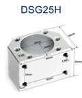 DSG25H SFU2505 aluminum alloy ball screw nut housing block, 66x50x40mm, 6-M6 and 4-M6 holes