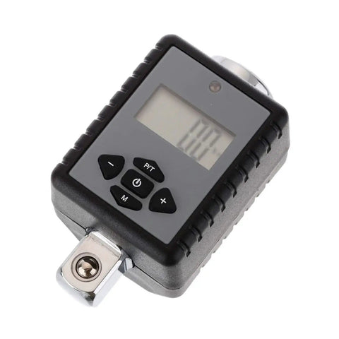 Digital Torque Gauge Adapter Kit For Ratchets 0.3 To 200Nm Adjustable Spanner Wrench Car Repair Tool Electric Torque Tester Precision Sound Alert Display For Auto Pros