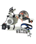Heavy Duty Belt Grinding Machine Variable Speed Belt Sander Polisher With Rock Solid Base For Badass Knife Sharpening Rust Removal And Hella Versatile Shop Workstation 72X2 Belt 220V with steel frame and motor.