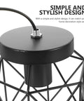 Real Deal Industrial Farmhouse Ceiling Light Rustic Iron Flush Mount With Bangin Hand Welded Metal Shades top view showing black metal fixture and wire.