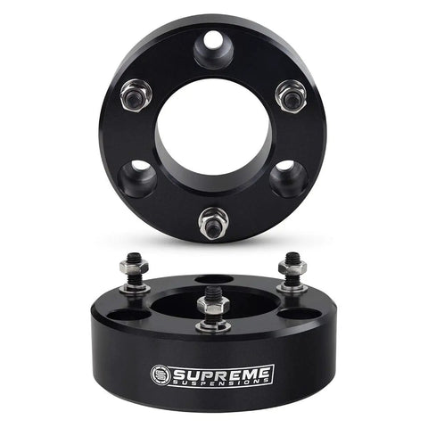 Heavy Duty 3.5 Front Leveling Kit For 2007 To 2018 Chevy Silverado 1500 And Gmc Sierra 1500 4X4 With Killer Diff Drop Spacers For A Sweet Smooth Ride Black - black leveling spacer with bolts