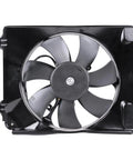Top Shelf AC Condenser Fan Assembly For 2006 2011 Honda Civic 1.8L 2.0L Engines showing black fan and mounting brackets.