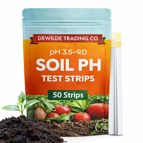 No Nonsense Soil PH Test Kit With 50 Strips 3.5 To 9 Range For Garden Lawn Veggie Beds Grass Compost Indoor And Outdoor Plants