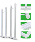 U Shaped LED Tube Light 2 Foot 15W 2100 Lumens 4000K Cool White T8 T12 Fluorescent Replacement, details shown with components