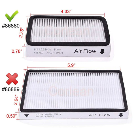 4 Pack Exhaust Vacuum HEPA Filters for EF-2 86880 Replace 20-86880 40320 EF2 610445 Compatible With Panasonic MC-V194H