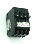 Quadplex 2-Pole 30 Amp Outside Breaker Plus 2-Pole 20 Amp Inside Breakers Kit For 240V Panels Space Saving Plug-In Design black unit