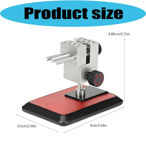 All Purpose Adjustable Stainless Steel Tool Vise Clamp For Home Shop And Workshop Rock Solid Hold Across Different Machines DIY Friendly Heavy Duty Universal Fit Quick Secure Clamping For Tools, 9cm base