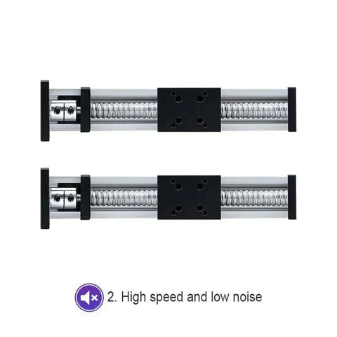 SFU12/16 Linear Motion Slide Table With Three Pitch Screw Options For Custom Single Or Multi Axis Platforms, Quick Nema 17 Or Nema 23 Motor Mounts, Integrated Ballscrew And Rail System For Smooth Precise Motion, front view