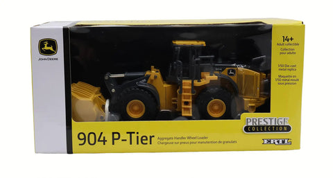 One Fifty Scale Die Cast 904 P Tier Wheel Loader Prestige Collection Toy With Working Loader Boom Pivoting Bucket in packaging