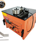 Heavy Duty Electric Rebar Bender One Quarter Inch Steel Bar Bending Machine 3000 Watt Pure Copper Motor view showing control panel and bending rollers.