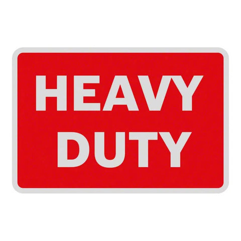 Red sign with white text displaying "HEAVY DUTY" for Nibber GNA 2.0 500W Nibbler With Swivel Die For Cutting Metals Up To 2.0 mm All Purpose Sheet Metal Cutter