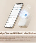Straight Up Gotta Have This Compact Bluetooth Label Maker, Thermal Printing Means Zero Messy Ink, No Sweat Organization For Shipping And Home Use, Killer Sharp Text In Sleek White Case with phone app control feature.