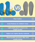 Comparison of Durable Kids Insoles Replacement For Worn Shoes, Comfy Breathable Cut To Fit Inserts for Sneakers and other insoles