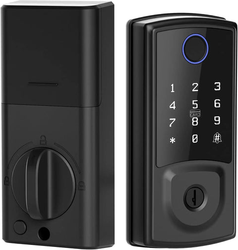 Slick Smart Deadbolt Wireless Keyless Entry Digital Lock For Front Door No Sweat Screwdriver Setup With Five Seamless Unlock Options For Bulletproof Home Protection