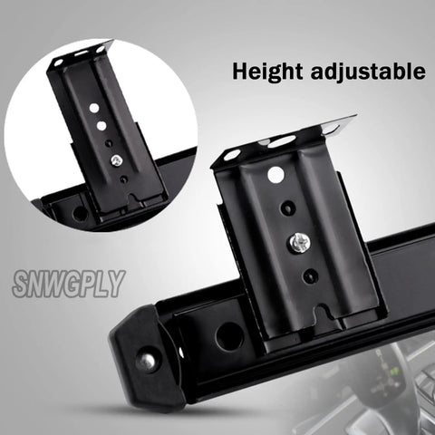 Heavy Duty 14 Drawer Runners Steel Keyboard Tray Slides Ball Bearings Smooth Silent Operation Under Desk Adds Rust Proof Material Service Life Boosts Efficiency Level Up Your Workspace Vibe, height adjustable steel bracket
