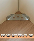 30 Pcs Corner Brackets for Wood and Metal Right Angle Braces with Screws in furniture assembly