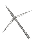 7mm Tricuspid Spearfishing Speartip 6 Inch Stainless Steel Tip Built Tough Anti Corrosion Replacement For Winter Spearfishing Ice Fishing Cold Water Hunting And Underwater Adventures shown from side angle