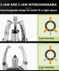 Heavy Duty 30 Ton Hydraulic Gear Puller With 3 Jaw Bearing Separator interchangeable design