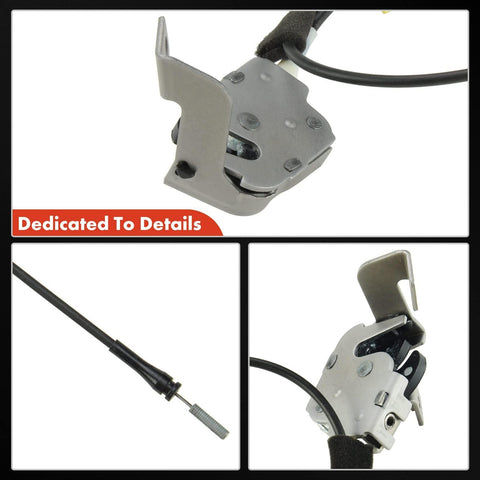 Rear Upper Door Latch Lock Cable Assembly For Ford F-150 1997-2003, F-150 Heritage 2004, And F-250 1997-1999 - Left Driver Side Replacement Cable
