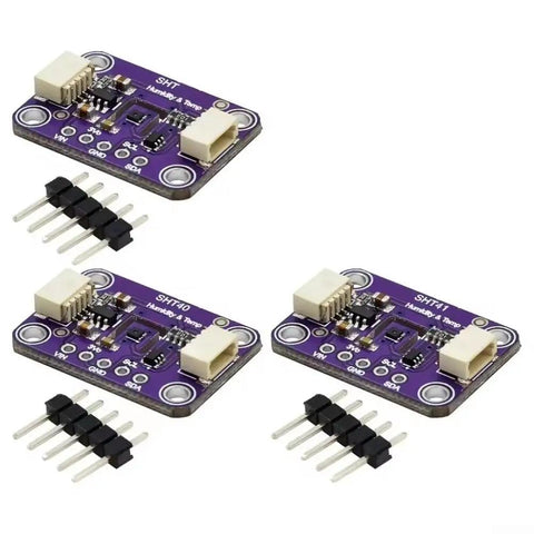 High Precision Temperature And Humidity Sensor Module 3.3 To 5V I2C for air conditioners and smart home automation, set of three