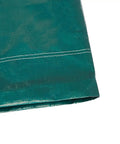 Heavy Duty 9x9 Ft Drawstring Tarp multi-purpose cover with triple layer reinforcement, folding corner detail, 8 mil poly material.