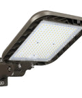 Beefed Up 150W LED Parking Lot Light With Adjustable Arm Mount, 22500LM Dusk To Dawn Commercial Lighting For Parking Lots, Gyms And Driveways