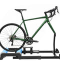 Detachable Indoor Bike Resistance Trainer With Quick Release Front Wheel No-Slip Balance Rack For Home Gym Fitness Racing And Strength Training Gear For Men And Women with 700C bike mounted
