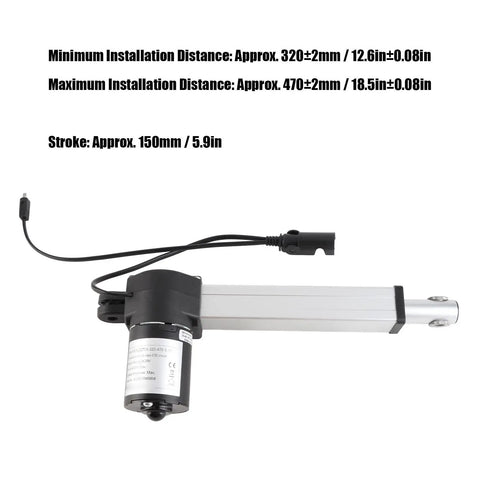 Heavy Duty L Shaped Electric Actuator Engineered With Rock Solid Steel Build For Silky Smooth Bed Lifting. Includes wiring and components.