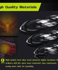 Front view of a 6-piece tungsten carbide masonry drill bit set, 6–12 mm, for ceramic tile, glass and concrete