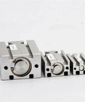 Heavy Duty MD Series Pneumatic Air Tool Cylinder With Free Mount Design And Precision Stroke Options For Smashing Projects And Fast Industrial Jobs, featuring three sizes.