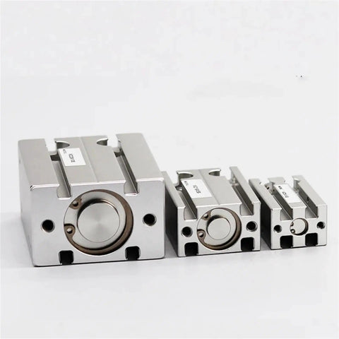 Heavy Duty MD Series Pneumatic Air Tool Cylinder With Free Mount Design And Precision Stroke Options For Smashing Projects And Fast Industrial Jobs, featuring three sizes.