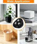 Self Adhesive Caster Wheels For Kitchen Appliances 360 Degree Swivel Rollers with a sleek design under various kitchen appliances.