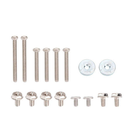 Metal screws and washers for hardware assembly, including various lengths, ideal for Plug And Play Usb4 External Gpu Dock Station With Pcie 16x Graphics Enclosure For Gaming Laptops Adding Beast Mode Performance Via Rapid 40gbps Bandwidth And Atx Mount Bracket.