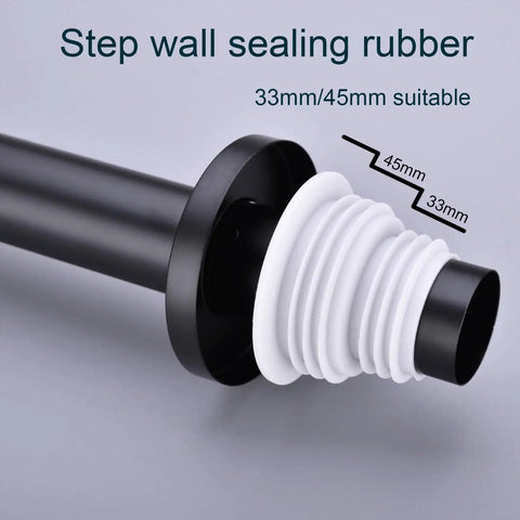 Matte Black Decorative Bottle P Trap With Adjustable Drain For Vessel Sinks And Pedestal Sinks Solid Brass Anti Odor Wall Drain Kit