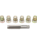 Premium M13 X 1.5mm Oil Drain Plug Thread Repair Kit With Steel Taps And Screws For Fixing Leaky Sump Threads On Your Ride Using This Heavy Duty Rethread Tool That Keeps Your Car Running Smooth Without Wasting Cash On New Parts, steel tap and 6 screws