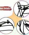 Close-up view of Top Rated Outboard Machine Propeller Protective Cover hardware details with black metal design.