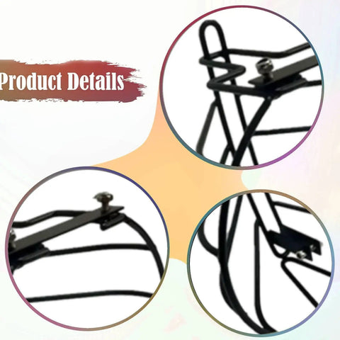 Close-up view of Top Rated Outboard Machine Propeller Protective Cover hardware details with black metal design.