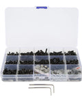 522Pcs RC Screw Kit Stainless Steel Universal Fastener Hardware Set For Beefy Heavy Duty RC Cars And Trucks Repair And Maintenance Upgrade Comes With Flat Head And Round Head Screws Nuts And More, organized box